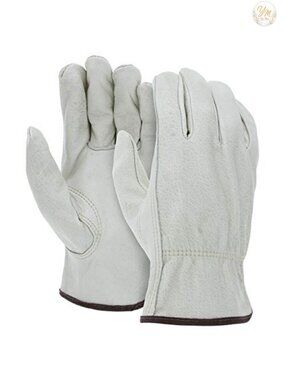 12 Pairs XL Cowhide Leather Work Gloves Driver Gloves